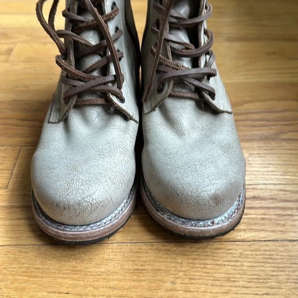 FreeBird sz 7 Manchester boot cream taupe distressed great pre owned condition - Picture 5 of 8